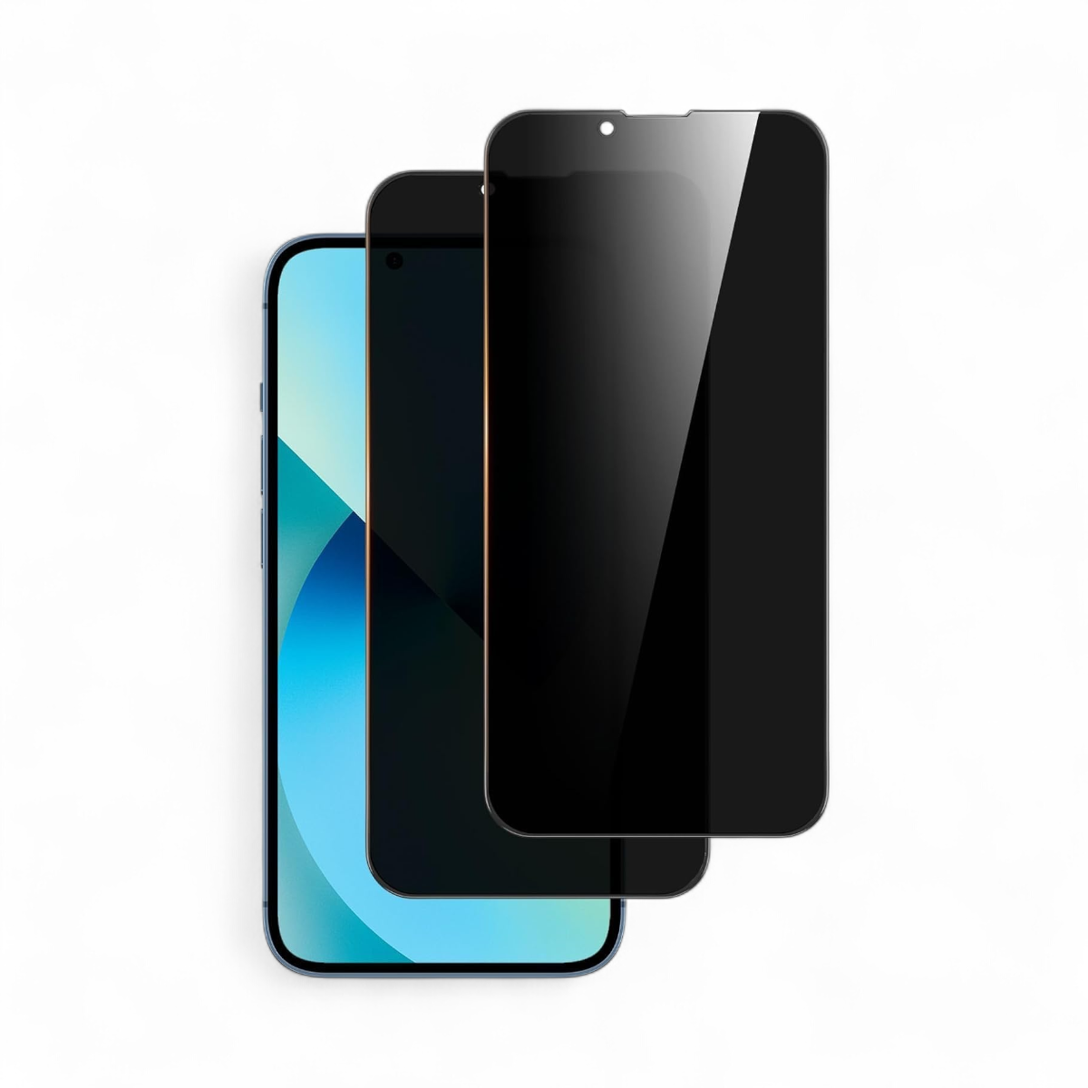 Privacy Tempered Glass For iPhone 17 Pro Max,16,15,14,13,12,11,XR,X, mini & Plus Anti-Spy Front Black Protector, Anti-Scratches, Pack Of 2