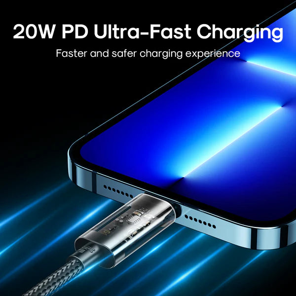 Joyroom S Cl020A20 Type C To Lightning 20W Data Cable 2M Black“ Premium Quality, Stylish & Durable Protective Case