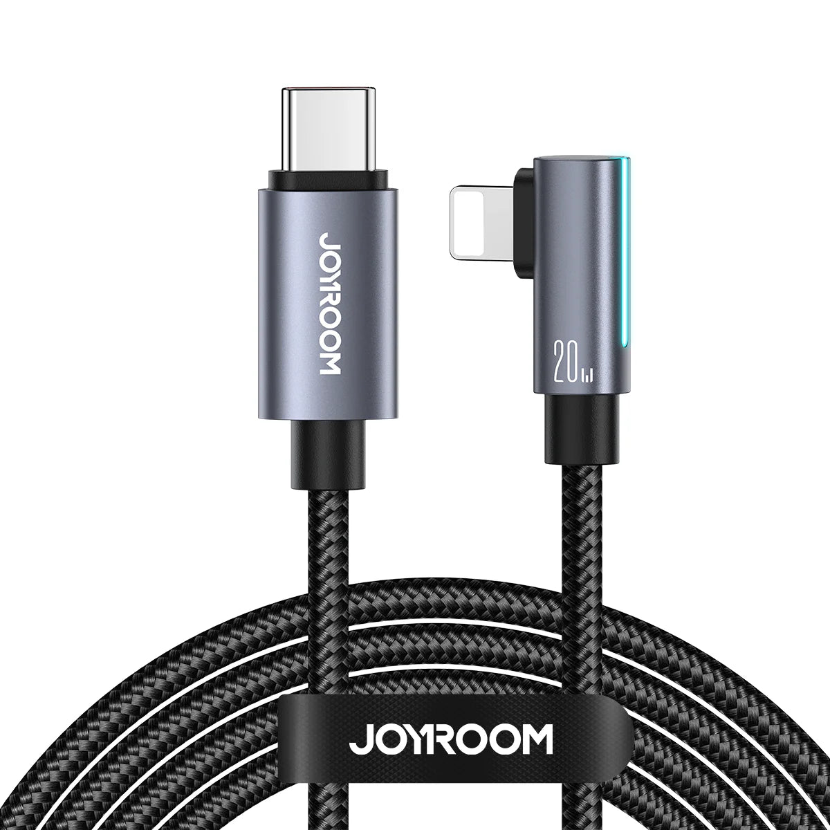 JOYROOM S-CL020A17 20W Type C - 8-Pin Right Angle Fast Charging Data Cable 1.2M
