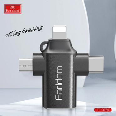 3 In 1 Otg Data Transmission Adapter By Earldom“ Premium Quality, Stylish & Durable Protective Case