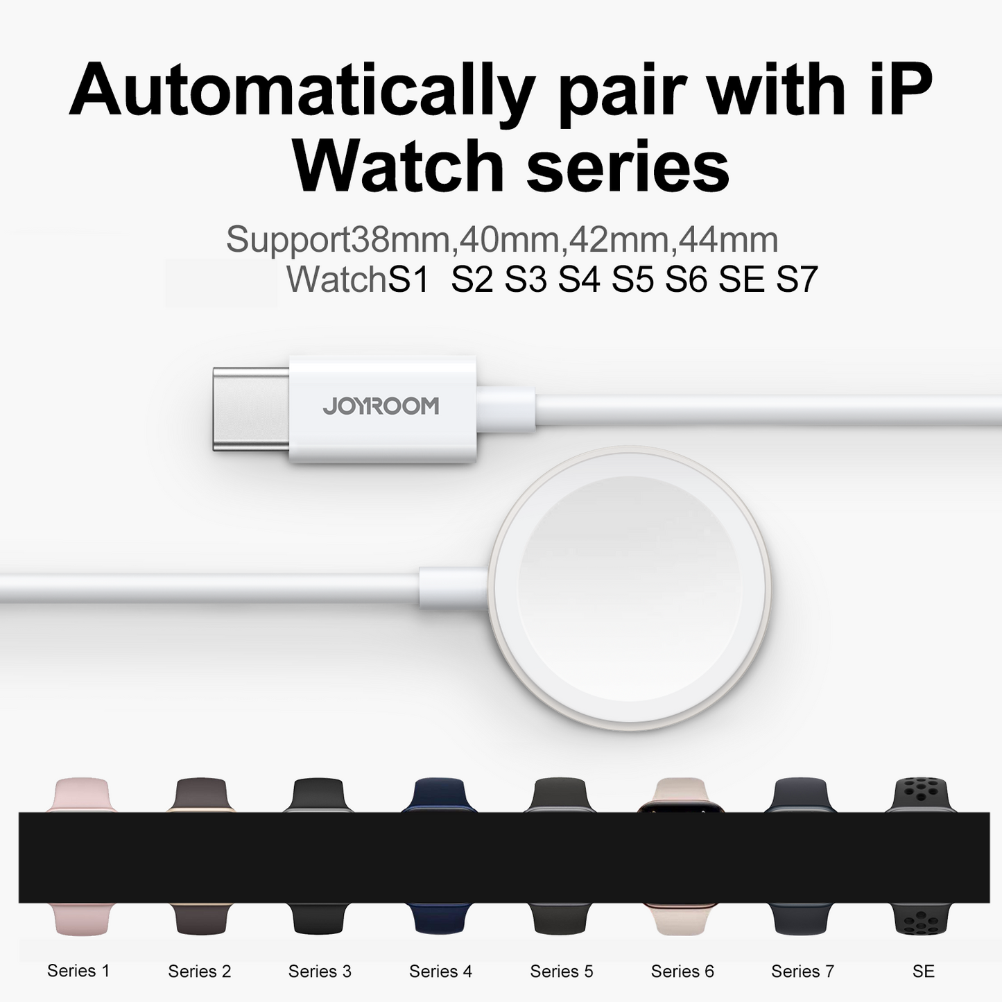 Type-C Magnetic Wireless Charger for Apple Watch with Smart Chip