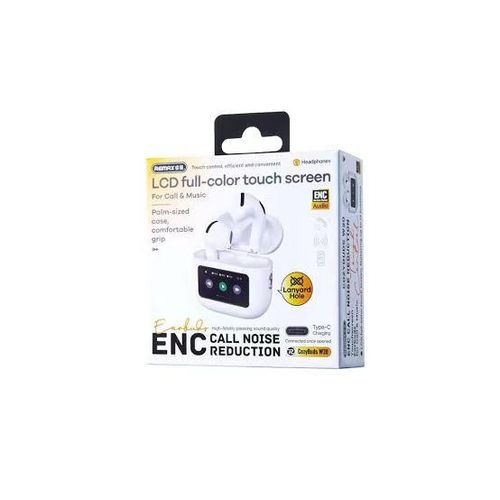 ENC Wireless Bluetooth V5.4 Earphone LCD Full Color Display Music Call In Ear Earbuds