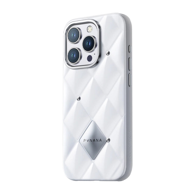 Pynana Crystal Case Iphone 15 Pro Max White With Stone Diamond Cut Luxury Design“ Premium Quality, Stylish & Durable Protective Case