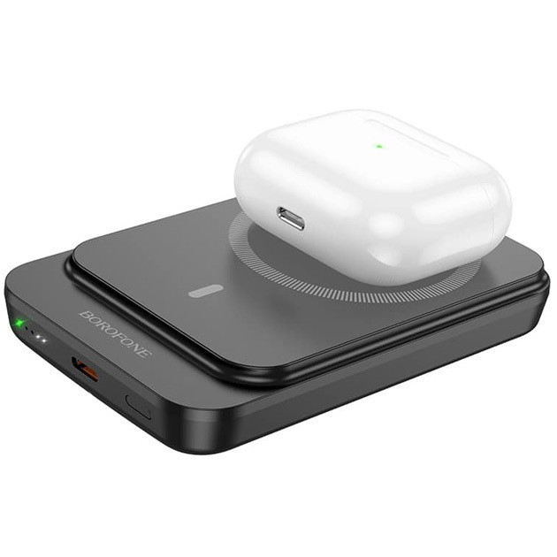 Borofone Bj63A 10000Mah Power Bank Pd 20W Fast Charging Wireless Charging Magsafe Compatible Black“ Premium Quality, Stylish & Durable Protective Case