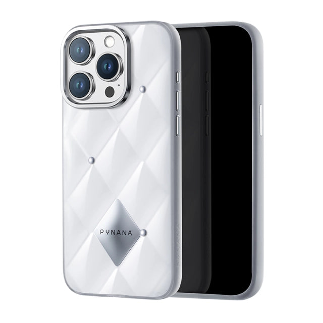 Pynana Crystal Case Iphone 15 Pro Max White With Stone Diamond Cut Luxury Design“ Premium Quality, Stylish & Durable Protective Case