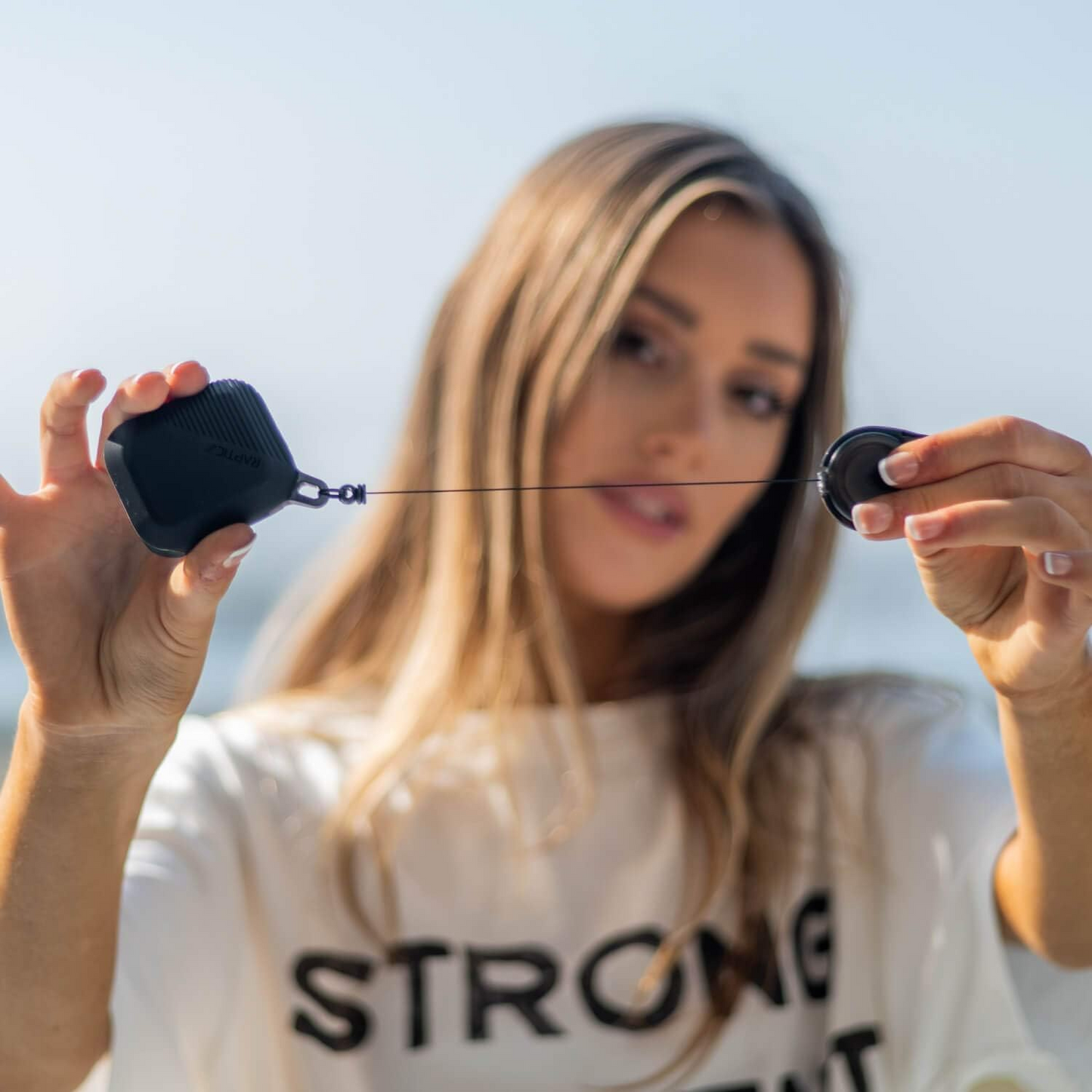Raptic Radius for AirPods Pro 2 and AirPods 1 and 2 - Black, Durable Silicone Case with Retractable Clip, Shock & Scratch Protection, Compatible with Wireless Charging