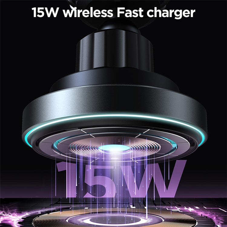 15W Magsafe Fast CAR Charger with Air Vent Holder For iPhone 11,12,13,14,15,16 Series and SAMSUNG S Series