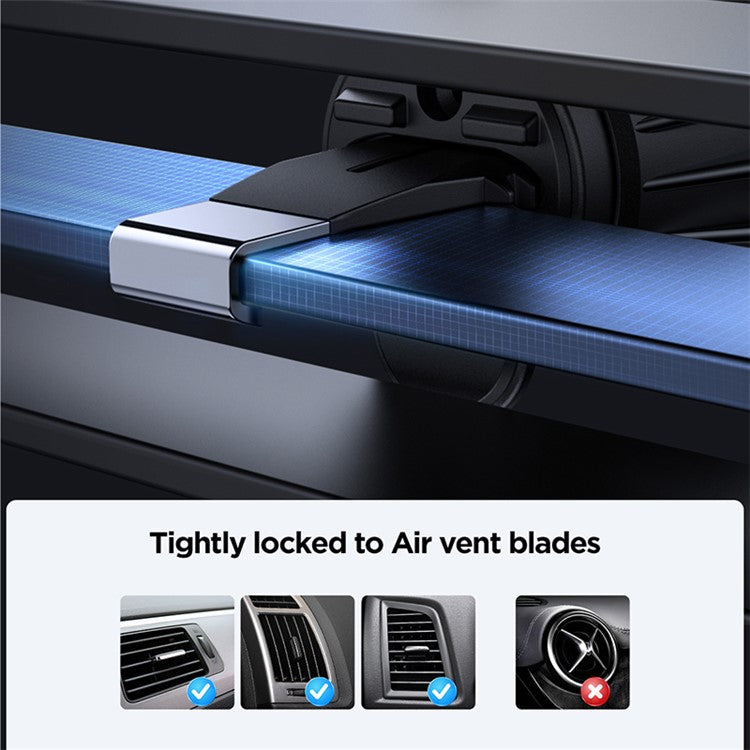 15W Magsafe Fast CAR Charger with Air Vent Holder For iPhone 11,12,13,14,15,16 Series and SAMSUNG S Series