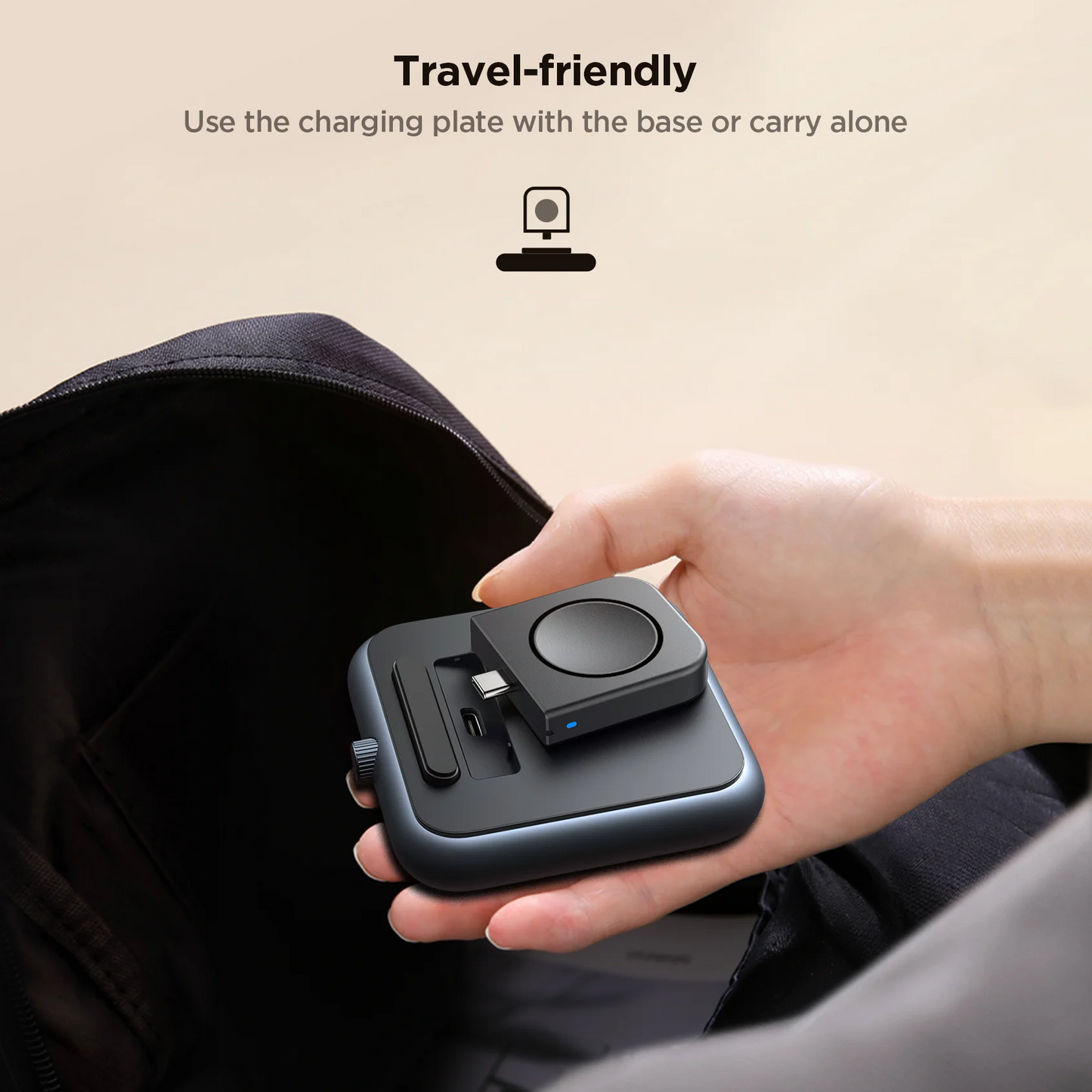 Wireless Charger Dock For Samsung Galaxy Watch With Type C Cable Black“ Premium Quality, Stylish & Durable Protective Case