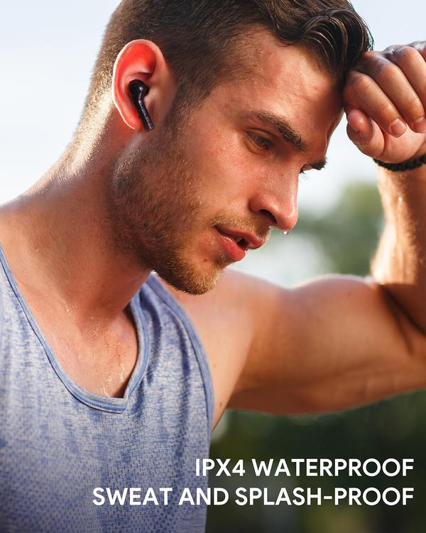Aukey Ep T21 Move Compact True Wireless Earbuds 35H Playtime Bluetooth 5 0 Clear Calls Voice Assistant Lightweight Design Black“ Premium Quality, Stylish & Durable Protective Case