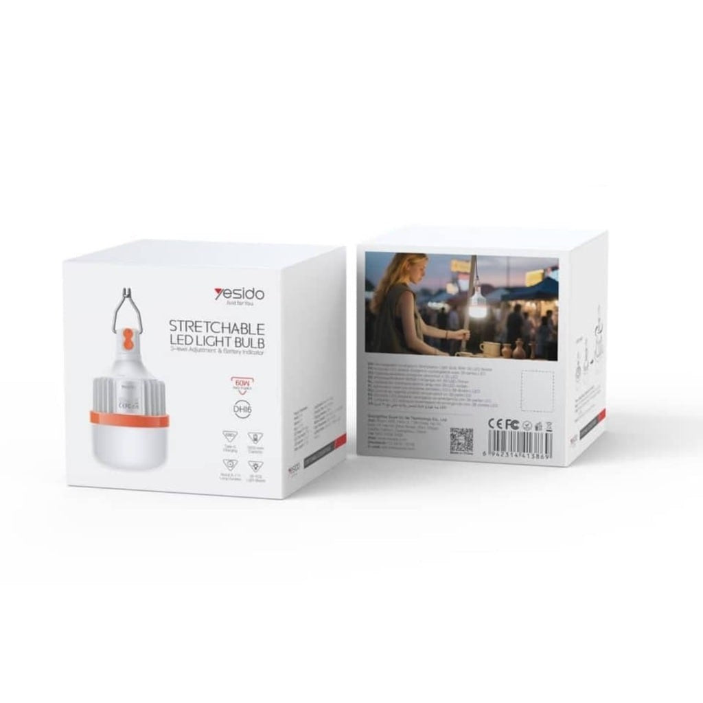 Yesido LED Light Bulb Battery Powered Rechargeable For Stall Lighting, Home , Shop, Wardrobes & Emergency Situations - GADGETOLOGY