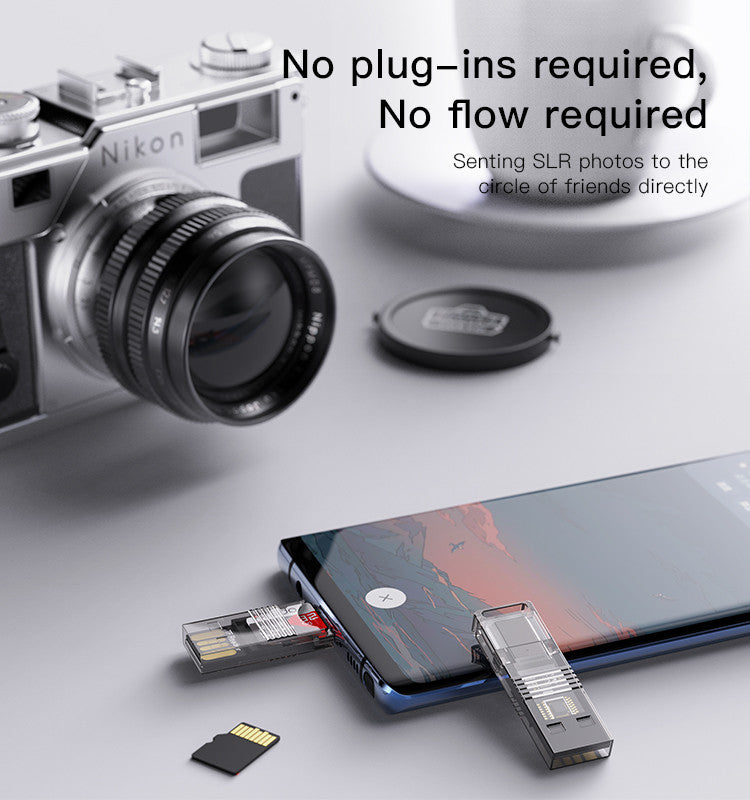 Yesido GS21 2 In 1 Multi Function USB 3.0 Type-C to USB and TF card OTG card Reader adapter