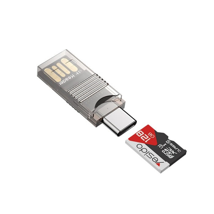 Yesido GS21 2 In 1 Multi Function USB 3.0 Type-C to USB and TF card OTG card Reader adapter
