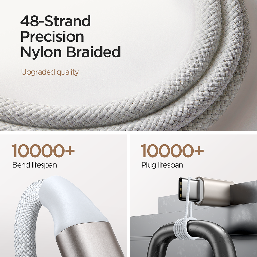 JOYROOM S-IW011 USB-C Magnetic Charging Cable for Apple Watch 1.2m White