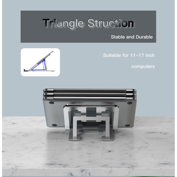 Adjustable Portable Flexible Folding Aluminium Metal Table Laptop Notebook Stand Holder“ Premium Quality, Stylish & Durable Protective Case