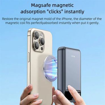 Yesido Yp49 Compatible With Mag Safe 10000Mah Wireless Charging Power Bank“ Premium Quality, Stylish & Durable Protective Case