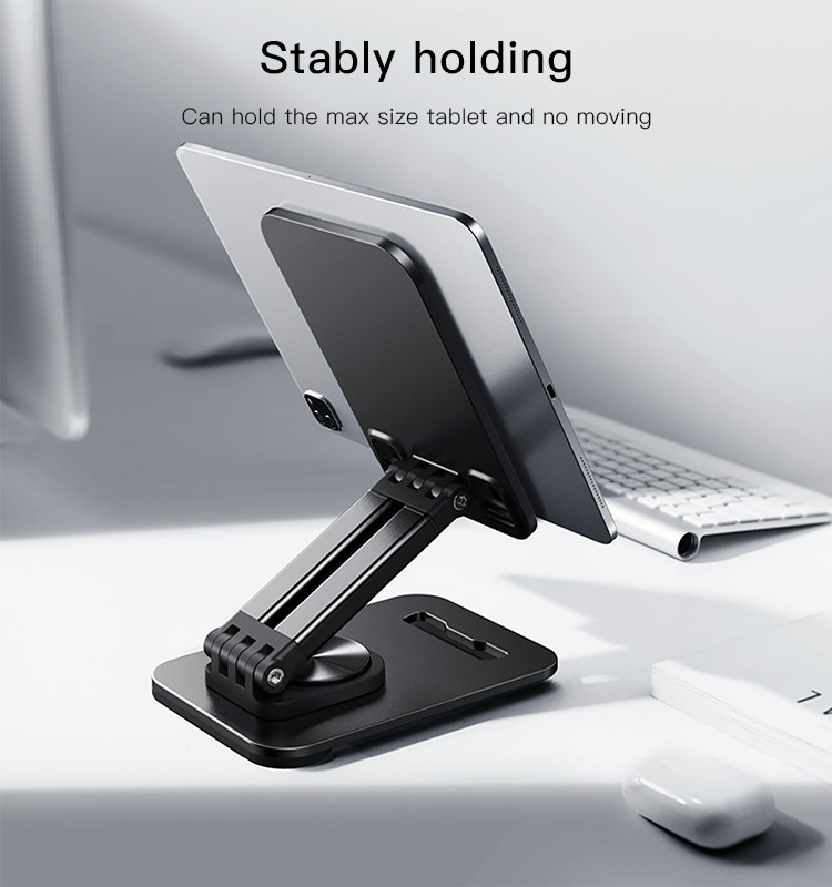 Yesido C183 Desktop Tablet Stands Aluminum Alloy Table Foldable Extend Support Desk Mobile Phone Holder