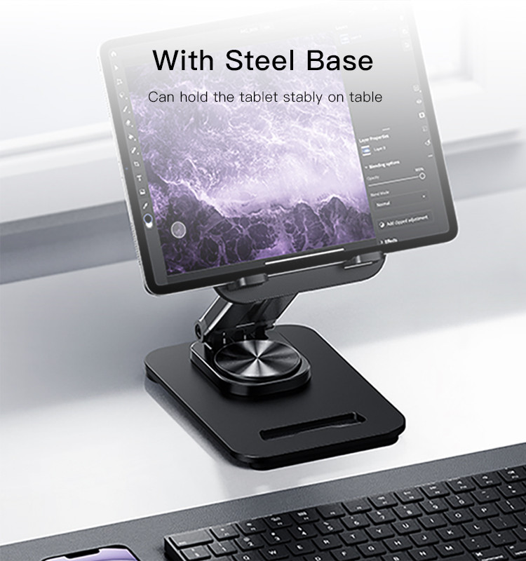 Yesido C183 Desktop Tablet Stands Aluminum Alloy Table Foldable Extend Support Desk Mobile Phone Holder