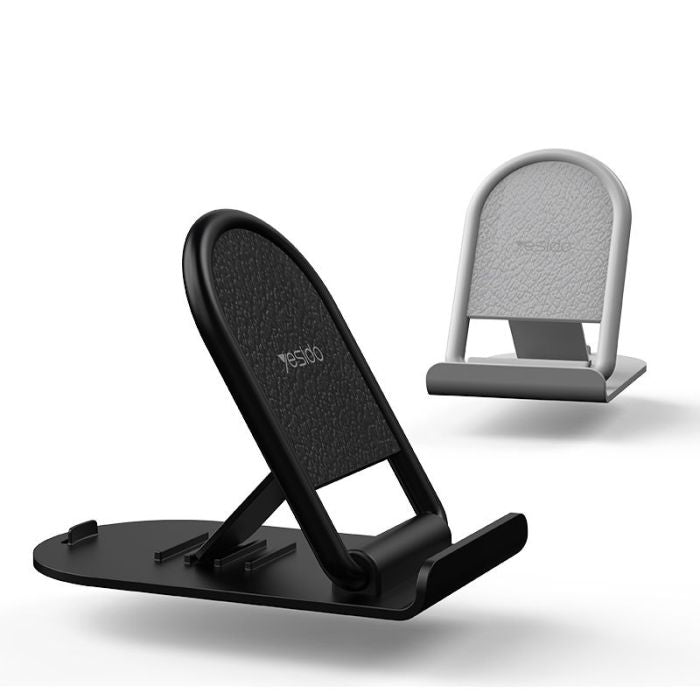 Adjustable Folding Plastic Phone Holder for Car and Desktop Use