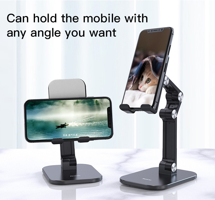 Yesido C104 Desktop Angle Adjustable Mobile Phone Stand Aluminum Alloy Tablet Cell Phone Holder