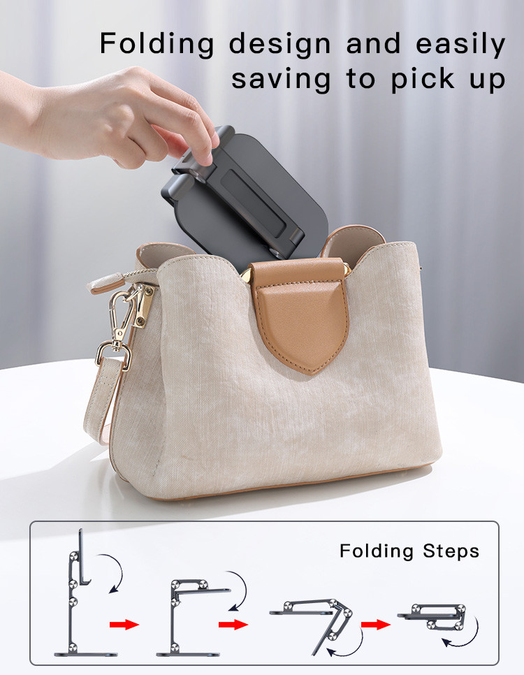 Yesido C104 Desktop Angle Adjustable Mobile Phone Stand Aluminum Alloy Tablet Cell Phone Holder