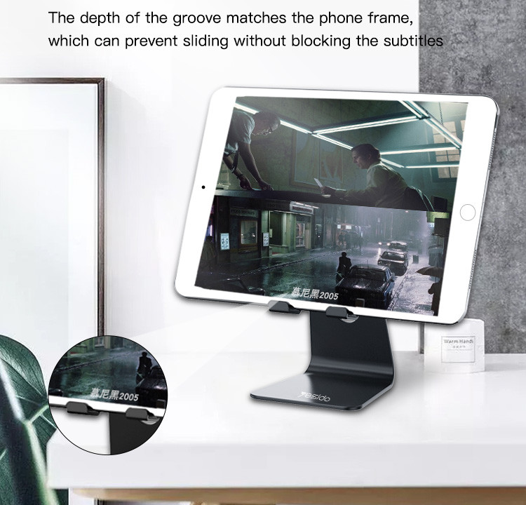 Yesido C96 Display Aluminium Table Adjustable Flexible Desktop Desk Tablet Mobile Phone Holder Mount