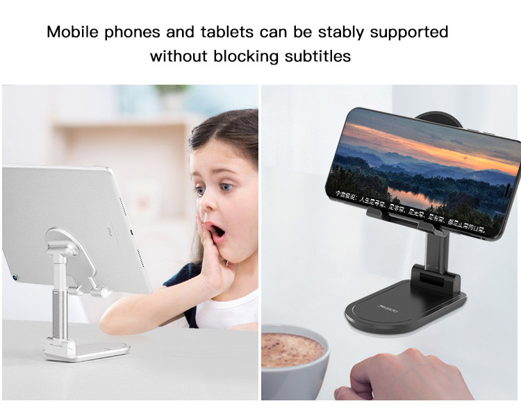 Yesido C85 Portable Desktop Telescopic Folding Phone Holder | Adjustable Aluminium Alloy Tablet Stand