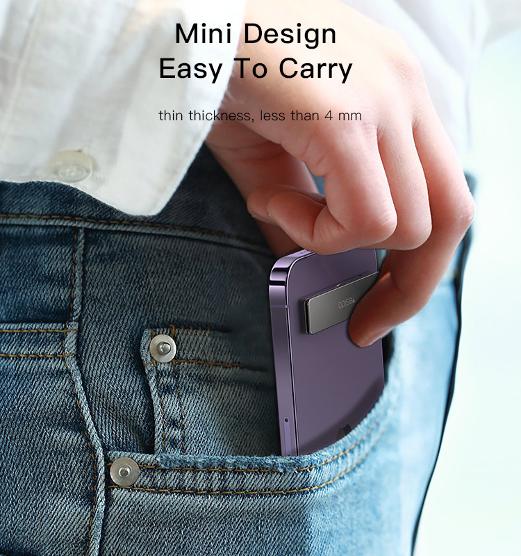 Mini Metal Foldable Phone Holder | Convenient Invisible Foldable Mobile Phone