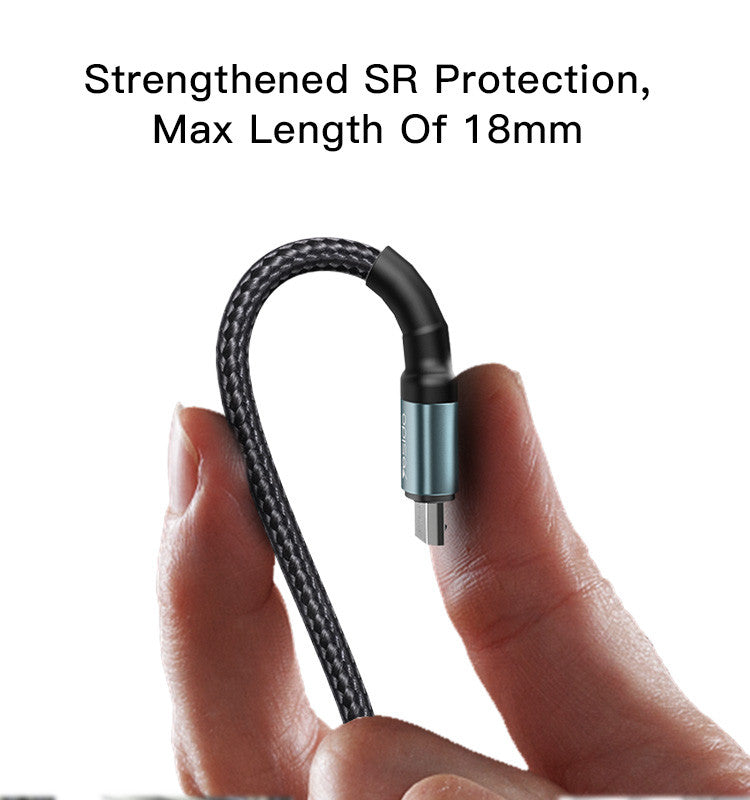 Yesido Ca74 1 2 2 3 Meters Nylon Braided Fast Charging Aluminum Alloy Usb To 8 Pin Data Cable“ Premium Quality, Stylish & Durable Protective Case