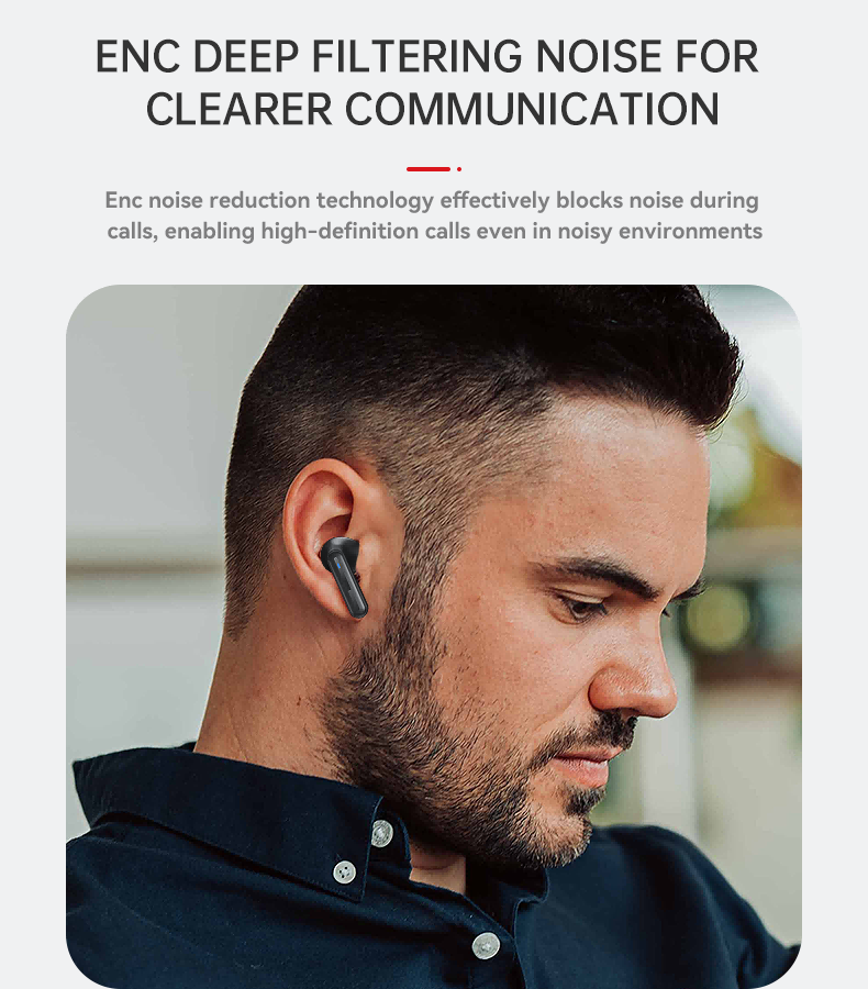 Yesido TWS19 Bluetooth5.3 with Microphone and Touch Control Ultra-Light Wireless Bluetooth Earphone