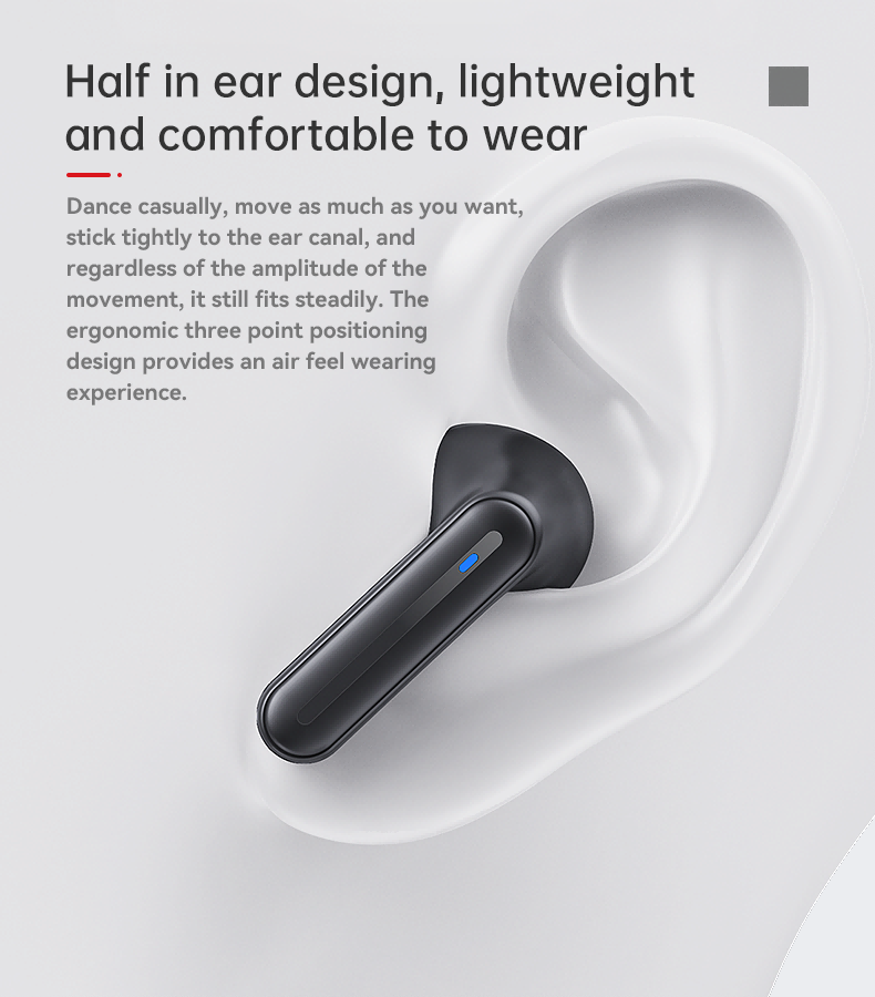 Yesido TWS19 Bluetooth5.3 with Microphone and Touch Control Ultra-Light Wireless Bluetooth Earphone