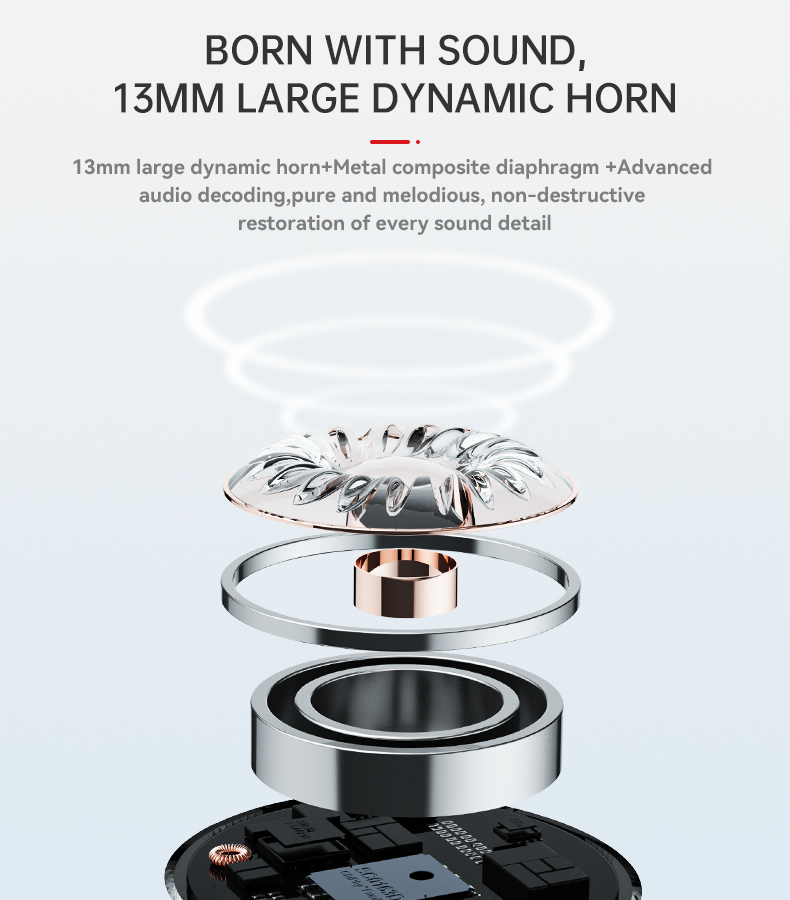 Yesido TWS19 Bluetooth5.3 with Microphone and Touch Control Ultra-Light Wireless Bluetooth Earphone