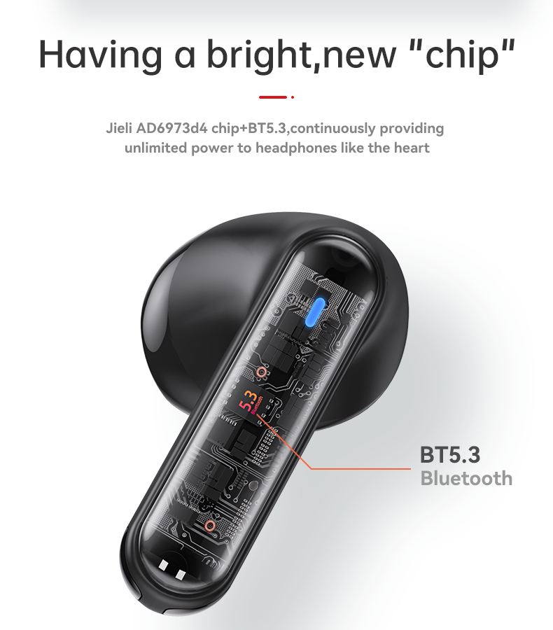 Yesido TWS19 Bluetooth5.3 with Microphone and Touch Control Ultra-Light Wireless Bluetooth Earphone