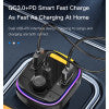 Yesido Y45 Fast charging Smart Dual USB Ports Vehicle Charger FM Transmitter Mp3 Multi Function Car Charger