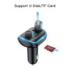 Yesido Y44 MP3 Player Bluetooths Cigarette Lighter Auto Charge Universal U Disk 2 Usb Car Charger