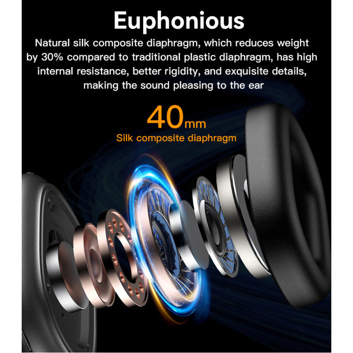 Yesido Amazing Bluetooth Headphones Clear Loud Music Quality Built In Microphone“ Premium Quality, Stylish & Durable Protective Case