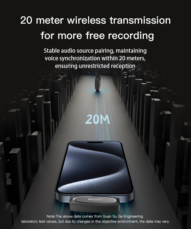 Portable Wireless Transmission 360 Pickup Voice Type-C Transmit Port Wireless MEMS Microphone