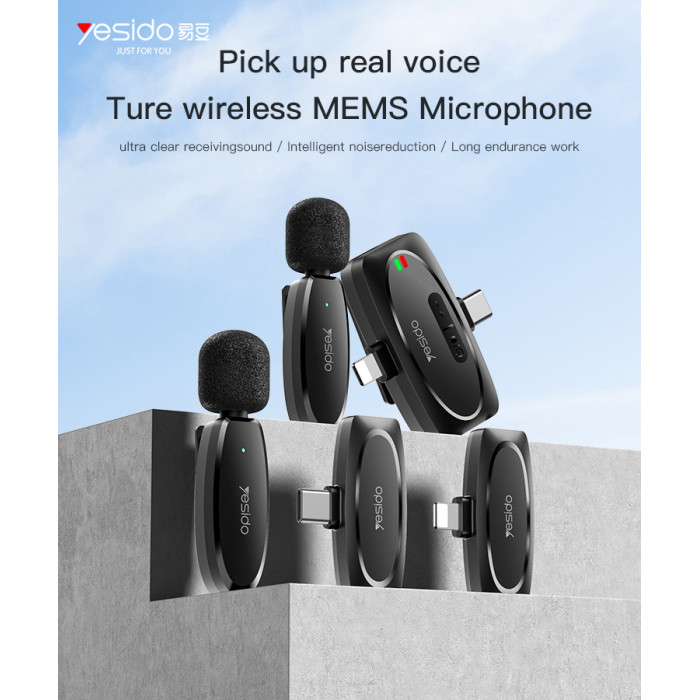 Portable Wireless Transmission 360 Pickup Voice IP Transmit Port Wireless MEMS Microphone
