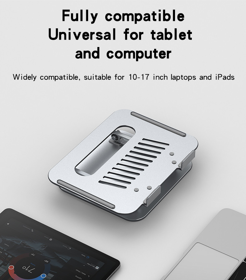 Super Strong Dual Arm Design Widely Compatible Biaxial Aluminum Alloy Tablet Laptops Holder“ Premium Quality, Stylish & Durable Protective Case