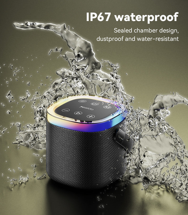 Yesido Ysw25 Bt5 3 360 Sound Effect 8W 1800Mah High Capacity Battery Ip67 Waterproof Rating Speaker“ Premium Quality, Stylish & Durable Protective Case