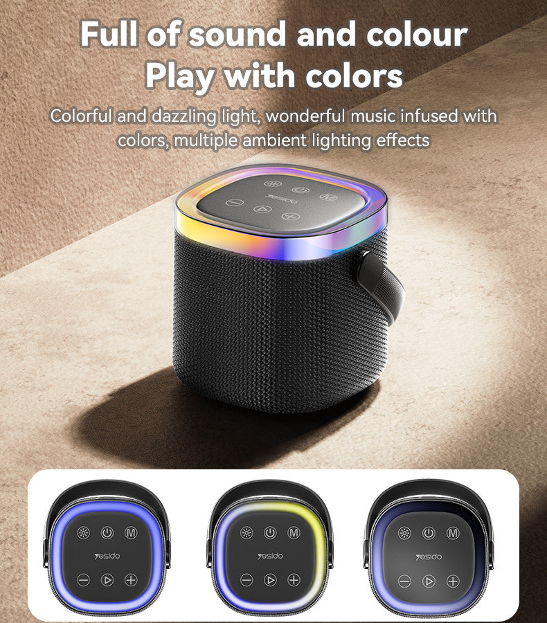 Yesido Ysw25 Bt5 3 360 Sound Effect 8W 1800Mah High Capacity Battery Ip67 Waterproof Rating Speaker“ Premium Quality, Stylish & Durable Protective Case