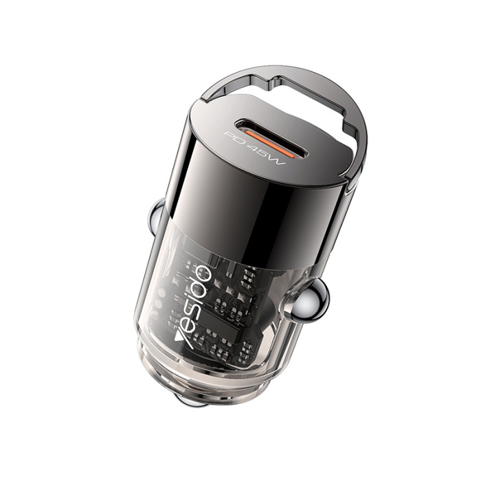 45W Fast Charging Mini Hidden Car Charger