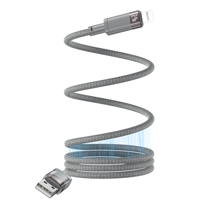 Yesido CA174 1 Meter 12W Fast Charging USB To IP With Max 480Mbps Data Transfer Magnetic Saving Data Cable