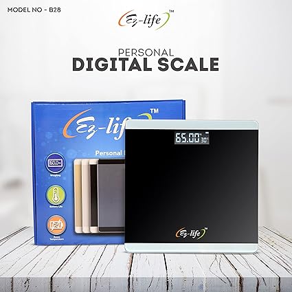 Digital Body Weight Scale LED Display Tempered Glass 150kg