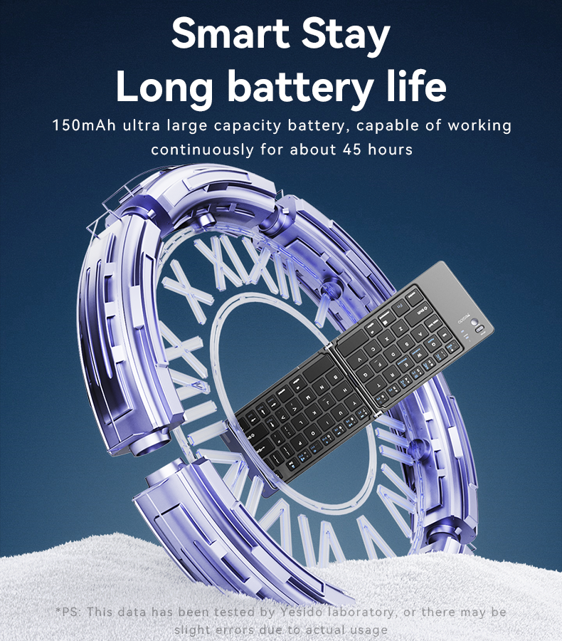Yesido Kb27 Bt5 0 65 Bass Buttons Magnetic Ultra Long Battery Life Bt Folding Small Keyboard“ Premium Quality, Stylish & Durable Protective Case