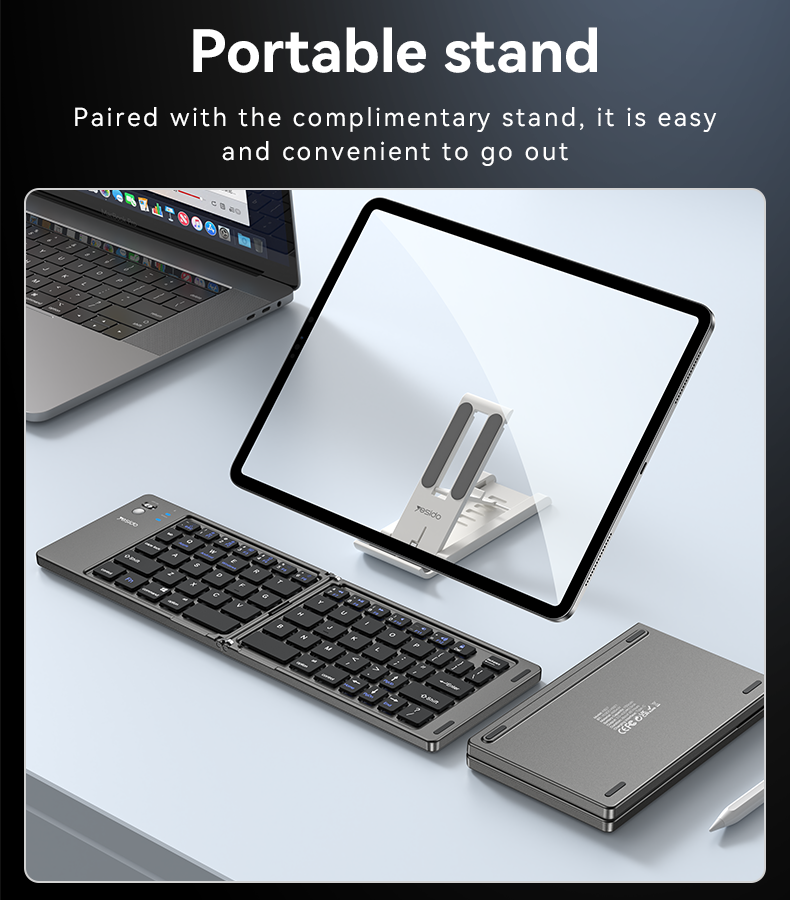 Yesido Kb27 Bt5 0 65 Bass Buttons Magnetic Ultra Long Battery Life Bt Folding Small Keyboard“ Premium Quality, Stylish & Durable Protective Case