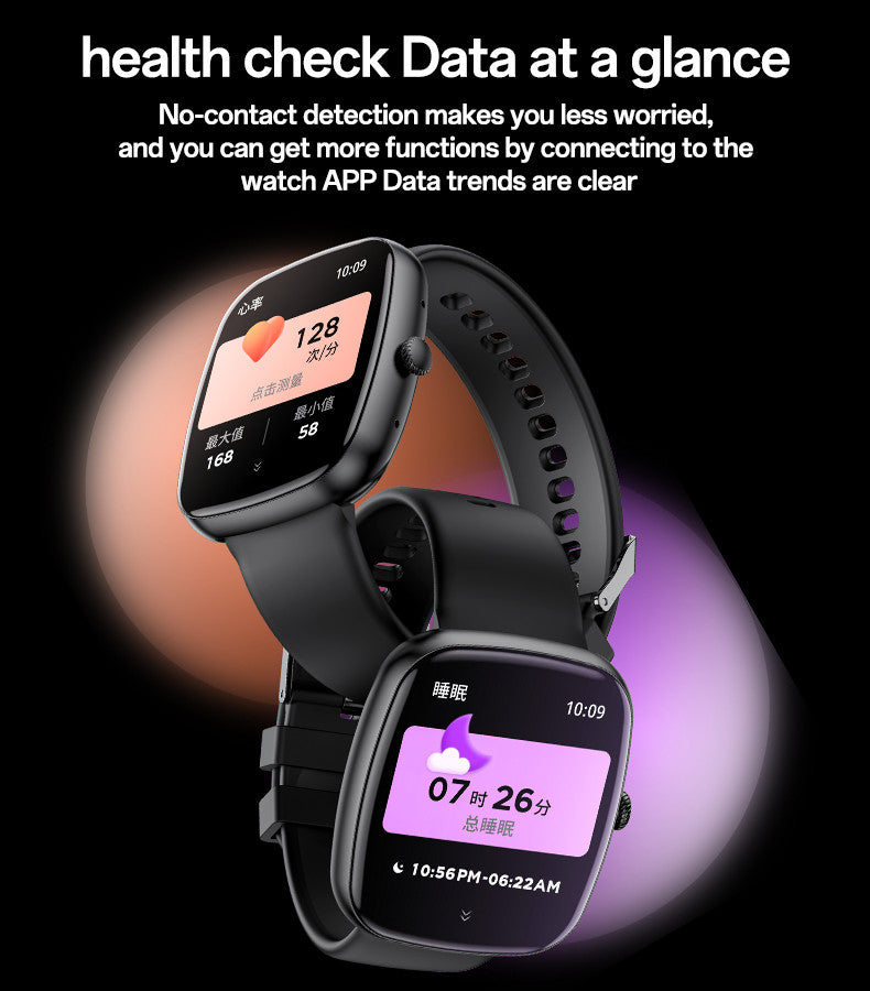 Yesido IO22 1.83 Inch Big Screen Real-time Message Notification Health Detection BT Smart Call Watch