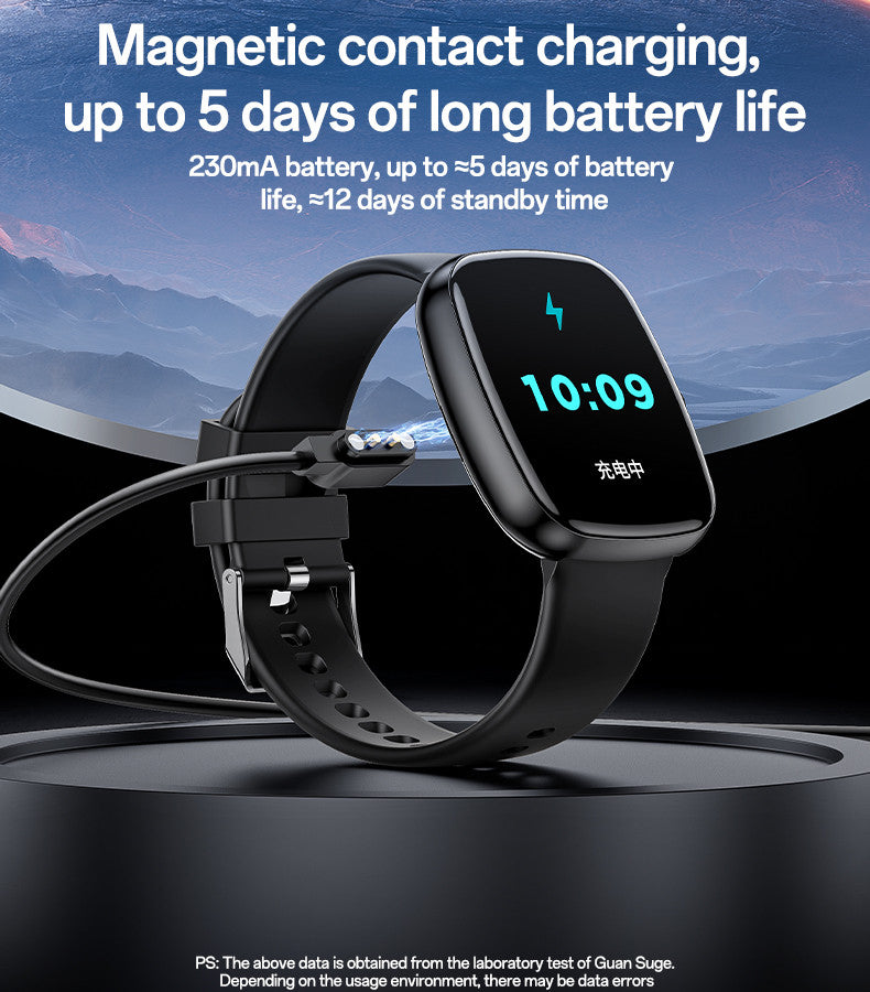 Yesido IO22 1.83 Inch Big Screen Real-time Message Notification Health Detection BT Smart Call Watch