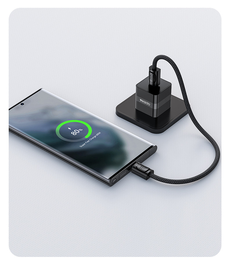 20CM 60W Type-C To Type-C OD4.0 Design With Premium Chips Zinc Alloy Portable Strip Data Cable