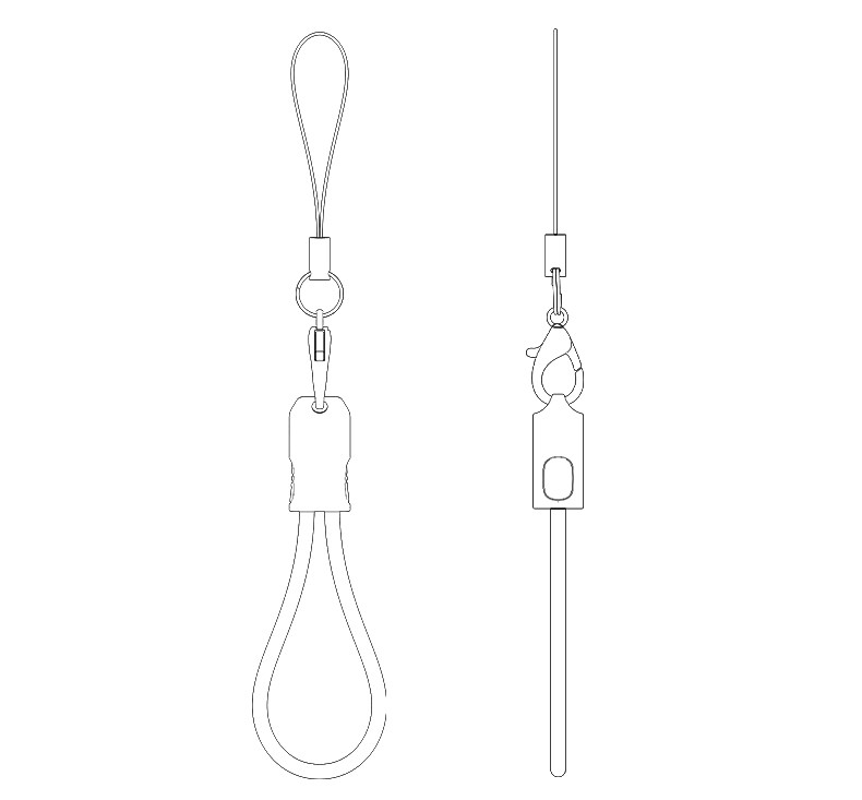 20CM 60W Type-C To Type-C OD4.0 Design With Premium Chips Zinc Alloy Portable Strip Data Cable